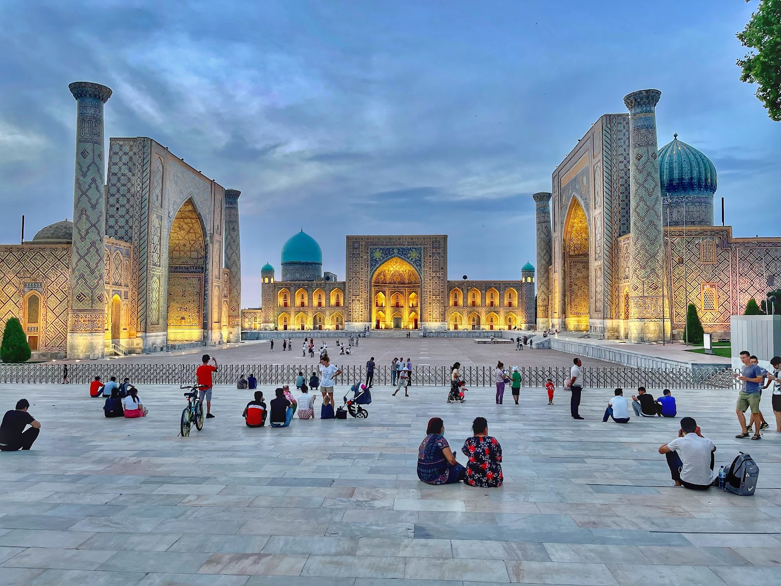 Registan Square domes, Samarkand Uzbekistan
